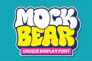 Mock Bear - Unique Display Font Font Download