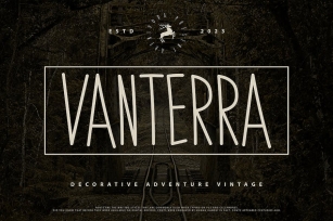 Vanterra - Decorative Font Font Download