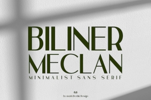 Biliner Meclan - Minimalist Sans Font Download