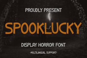 Spooklucky - Display Horror Font Font Download
