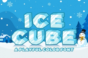 Ice Cube - SVG Color Font Font Download
