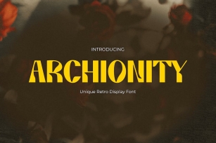 Archionity - A Journey through Retro Psychedelia Font Download