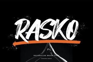 Rasko - Decorative Brush Font Font Download