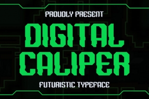 Digital Caliper - Futuristic Typeface Font Download