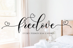 Freelove - Lovely Script Font Font Download