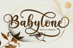 Babylone | Modern Calligraphy Font Download