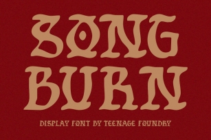 TF Song Burn - Blackletter Display font Font Download