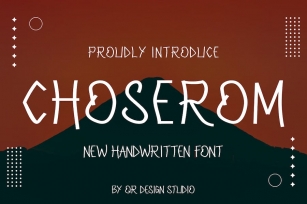 Choserom - Handwritten Font Font Download