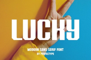 Lucky Modern Sans Serif Font Typeface Font Download