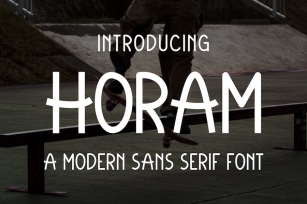 Horam - A Modern Sans Serif Font Font Download