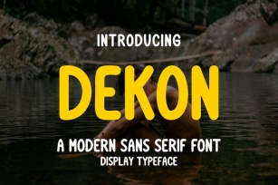 Dekon - Modern Sans Serif Font Font Download