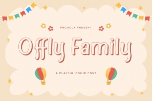 Offly Family - A Playful Comic Font Font Download