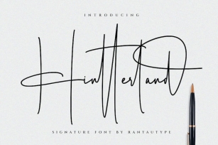 Hintterland Signature Font Font Download
