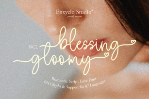 NCL Blessing Gloomy - Romantic Wedding Script Font Font Download