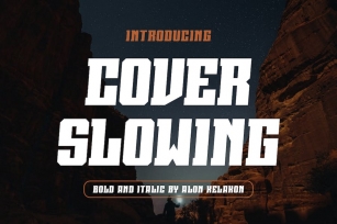 Cover Slowing Font Download