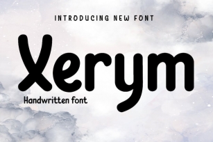 Xerym | Handwriting Display Font Download