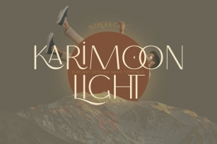 Karimoon Light - Elegant Stylish Sans Typeface Font Download