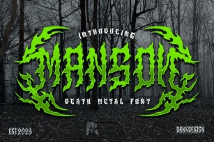 Manson Modern Blackletter Metal Horror Font Font Download