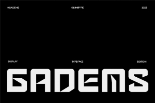 Gadems - Futuristic Font Font Download