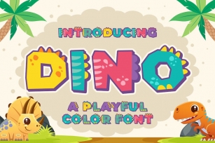 Dino - SVG Color Font Font Download