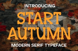 Start Autumn - Modern Serif Typeface Font Download