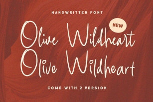 Olive Wildheart Font Download
