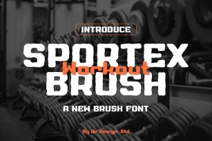 Sportex Workout Brush Font Download