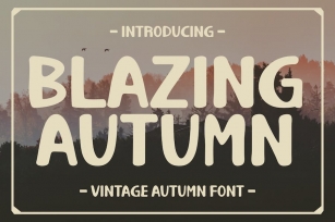 Blazing Autumn - Vintage Autumn Font Font Download