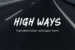 High Ways - Allcaps Handwritten Font Font Download