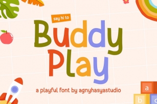 Buddy Play - A Playful Display Font Font Download