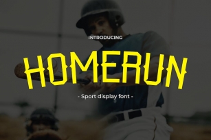 Homerun - Retro Sporty Font Vibes Font Download