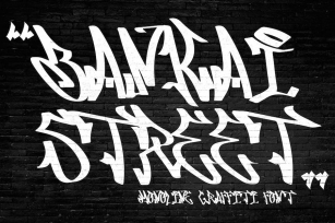 Bankai Street - Natural Graffiti Font Font Download