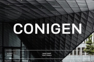 Conigen Modern Sans Serif Font Download