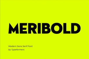 Meribold - Modern Sans Serif Font Download