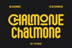 Chalmone - Condensed Rounded Font Font Download