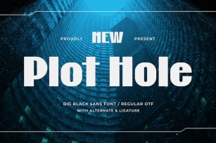 Plot Hole - Big Black Sans Font Font Download