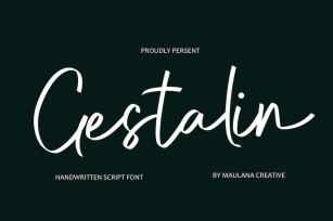 Gestalin Handwritten Script Font Font Download