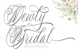 Newly Bridal - A Wedding Font Font Download