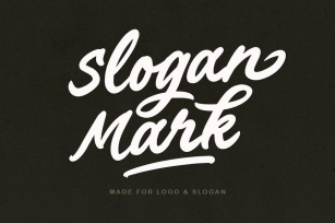 Slogan Mark - Bold Script Font Download
