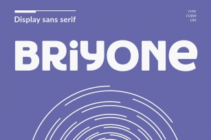 Briyone - Display Sans Serif Font Download