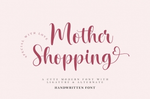 Mother Shopping Girly Business Font Font Download