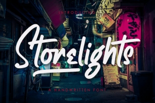 Storelights | Handwritten Font Download