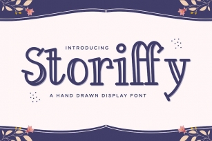 Storiffy - A Hand Drawn Display Font Font Download