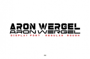 Aron Wergel - Futuristic Sans Font Download