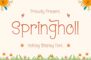Springholl - Holiday Display Font Font Download