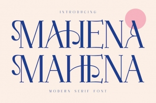 Mahena Modern Serif Font Font Download