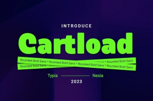Cartload - Brand Logo Font - Rounded Bold Sans Font Download