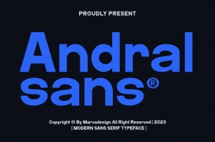 Andral - A Modern Sans Serif Font Font Download