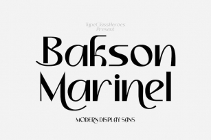 Bakson Marinel - Modern Display Sans Font Download