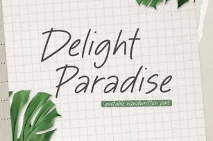 Delight Paradise font Font Download
